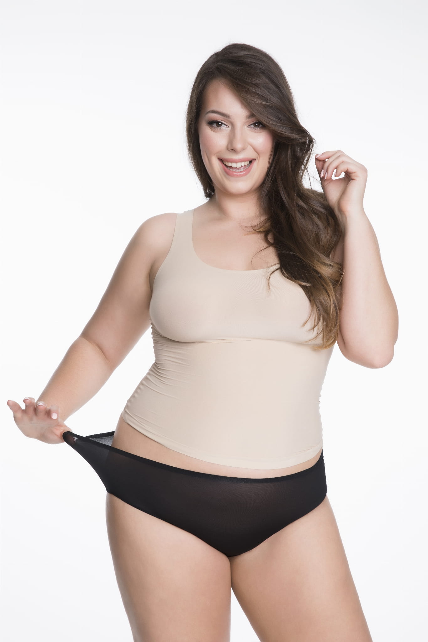 Bezszwowe figi maxi ONE-SIZE (Flexi-one maxi), czarne